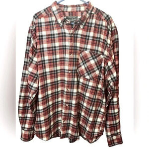Vintage Woolrich Men's Plaid Flannel Shirt Button up Size X Large